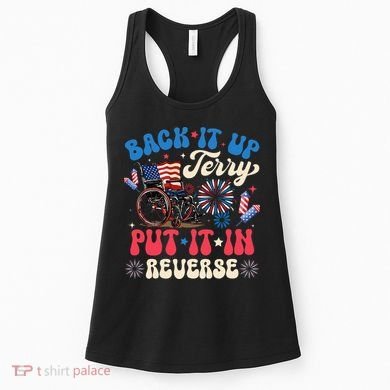 Back It Up Terry Put It In Reverse Firework 4th Of July Women's Tank Top