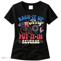 Back It Up Terry Put It In Reverse Firework 4th Of July Women's T-Shirt thumb 0