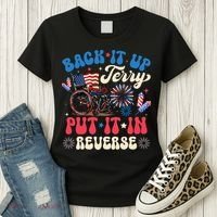 Back It Up Terry Put It In Reverse Firework 4th Of July Women's T-Shirt thumb 3
