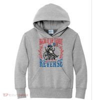 Back It Up Terry Put It In Reverse Funny Racoon 4th Of July Kids Hoodie thumb 0