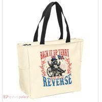 Back It Up Terry Put It In Reverse Funny Racoon 4th Of July Tote Bag thumb 2