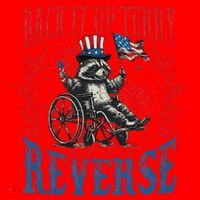 Back It Up Terry Put It In Reverse Funny Racoon 4th Of July Santa Hat thumb 1