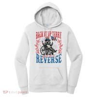Back It Up Terry Put It In Reverse Funny Racoon 4th Of July Women's Hoodie thumb 0