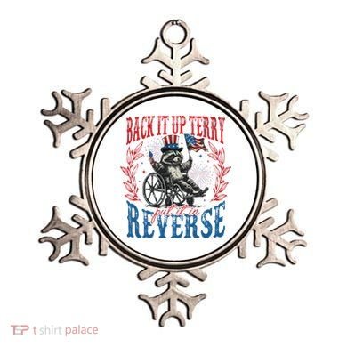 Back It Up Terry Put It In Reverse Funny Racoon 4th Of July Ornament