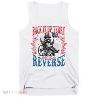 Back It Up Terry Put It In Reverse Funny Racoon 4th Of July Tank Top thumb 0