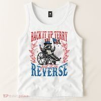 Back It Up Terry Put It In Reverse Funny Racoon 4th Of July Tank Top thumb 2