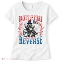 Back It Up Terry Put It In Reverse Funny Racoon 4th Of July Women's T-Shirt thumb 0
