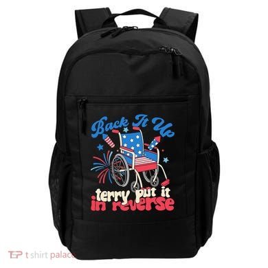 Back It Up Terry Put It In Reverse Firework 4th Of July Backpack