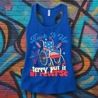 Back It Up Terry Put It In Reverse Firework 4th Of July Women's Tank Top thumb 3