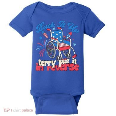 Back It Up Terry Put It In Reverse Firework 4th Of July Baby Bodysuit
