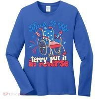 Back It Up Terry Put It In Reverse Firework 4th Of July Women's Long Sleeve Shirt thumb 0