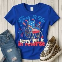 Back It Up Terry Put It In Reverse Firework 4th Of July Women's T-Shirt thumb 3