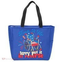 Back It Up Terry Put It In Reverse Firework 4th Of July Tote Bag thumb 0