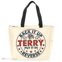 Back It Up Terry Put In Reverse Fireworks 4th Of July Tote Bag thumb 0
