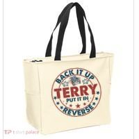 Back It Up Terry Put In Reverse Fireworks 4th Of July Tote Bag thumb 2