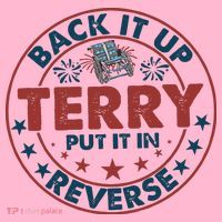 Back It Up Terry Put In Reverse Fireworks 4th Of July Coaster thumb 2