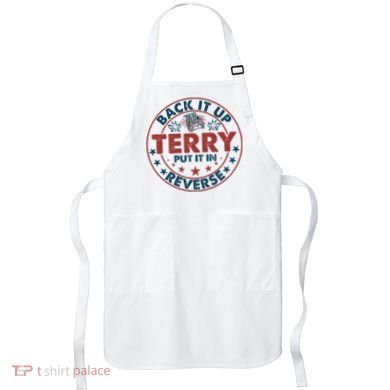Back It Up Terry Put In Reverse Fireworks 4th Of July Apron
