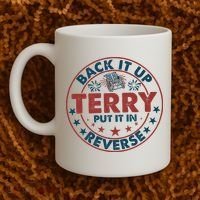Back It Up Terry Put In Reverse Fireworks 4th Of July Coffee Mug thumb 2