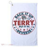 Back It Up Terry Put In Reverse Fireworks 4th Of July Golf Towel thumb 0