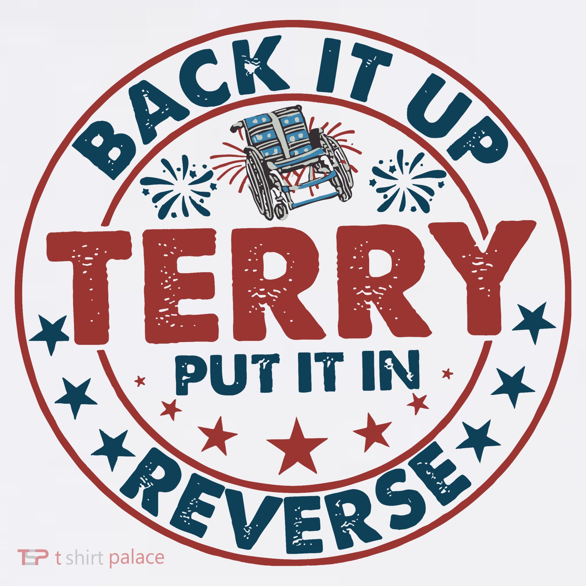 Back It Up Terry Put In Reverse Fireworks 4th Of July Visor