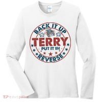 Back It Up Terry Put In Reverse Fireworks 4th Of July Women's Long Sleeve Shirt thumb 0