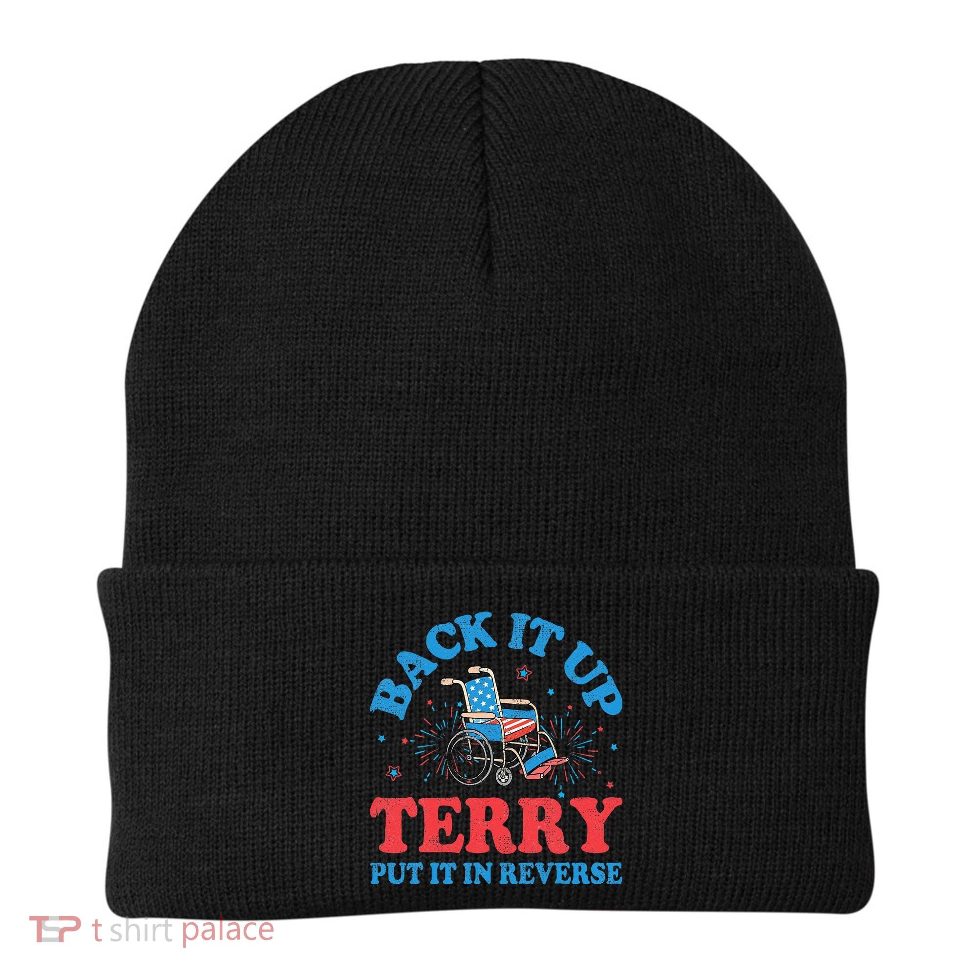 Back It Up Terry Put It In Reverse 4th Of July Fireworks Beanie