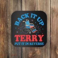 Back It Up Terry Put It In Reverse 4th Of July Fireworks Coaster thumb 0
