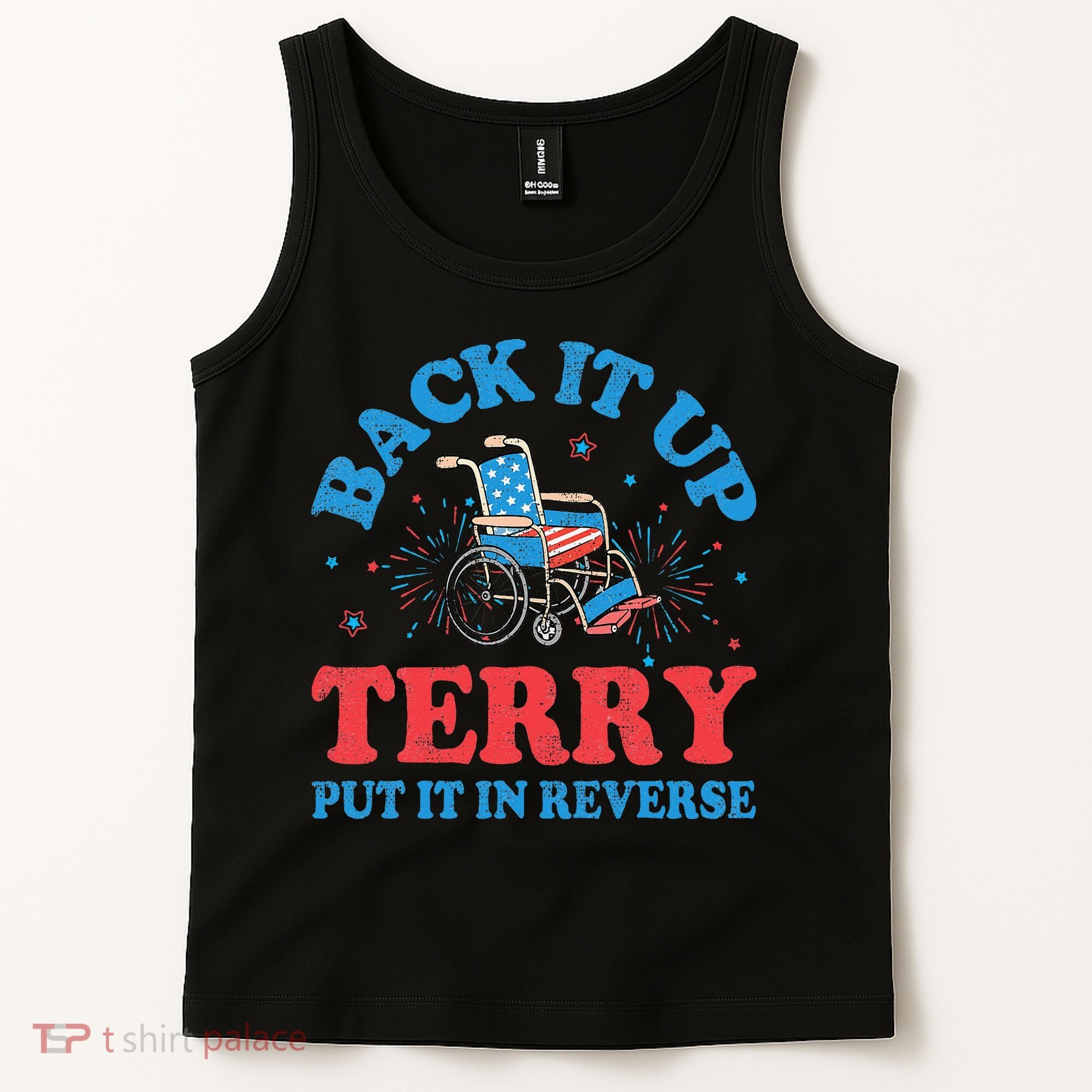 Back It Up Terry Put It In Reverse 4th Of July Fireworks Tank Top