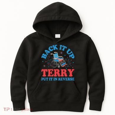 Back It Up Terry Put It In Reverse 4th Of July Fireworks Kids Hoodie