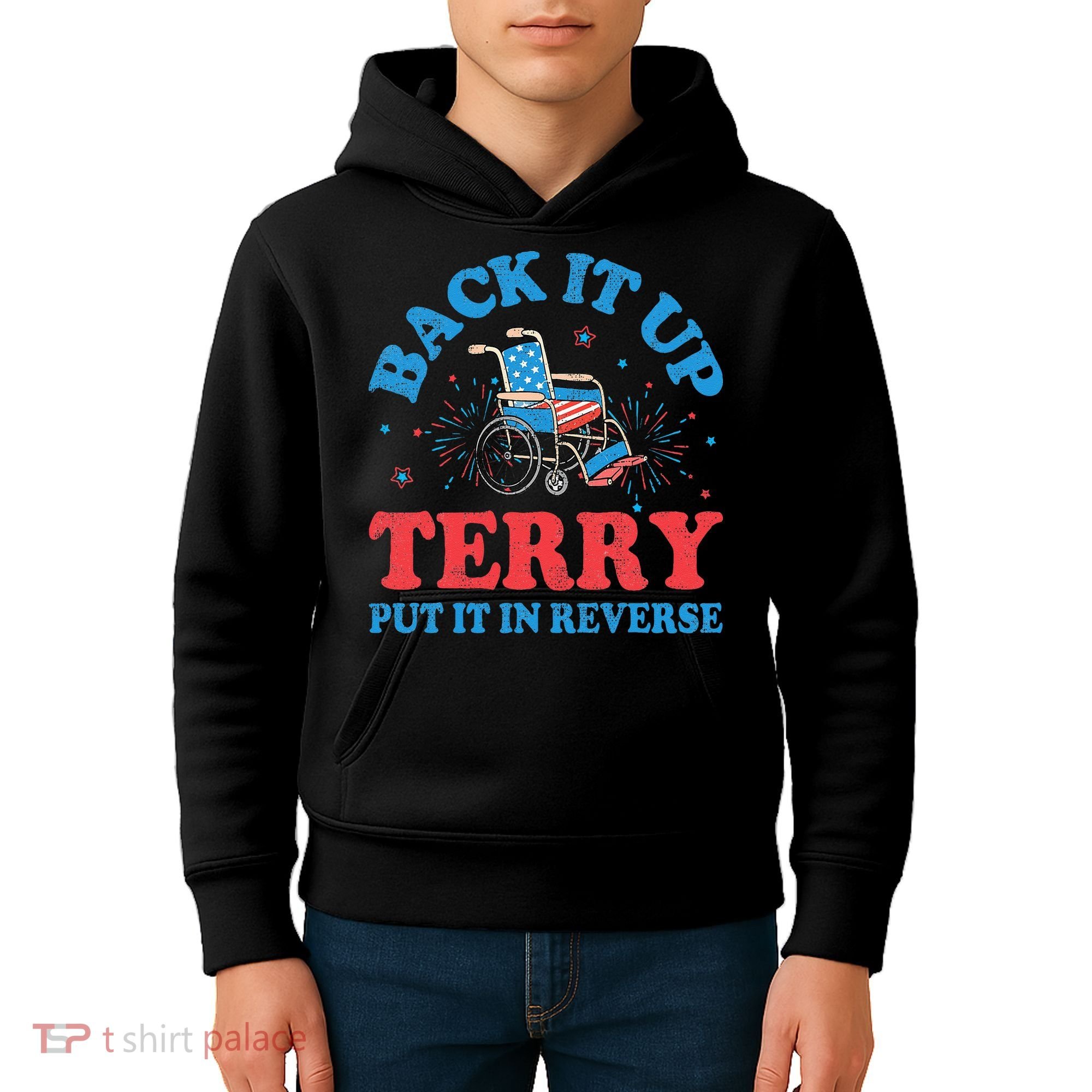 Back It Up Terry Put It In Reverse 4th Of July Fireworks Kids Hoodie