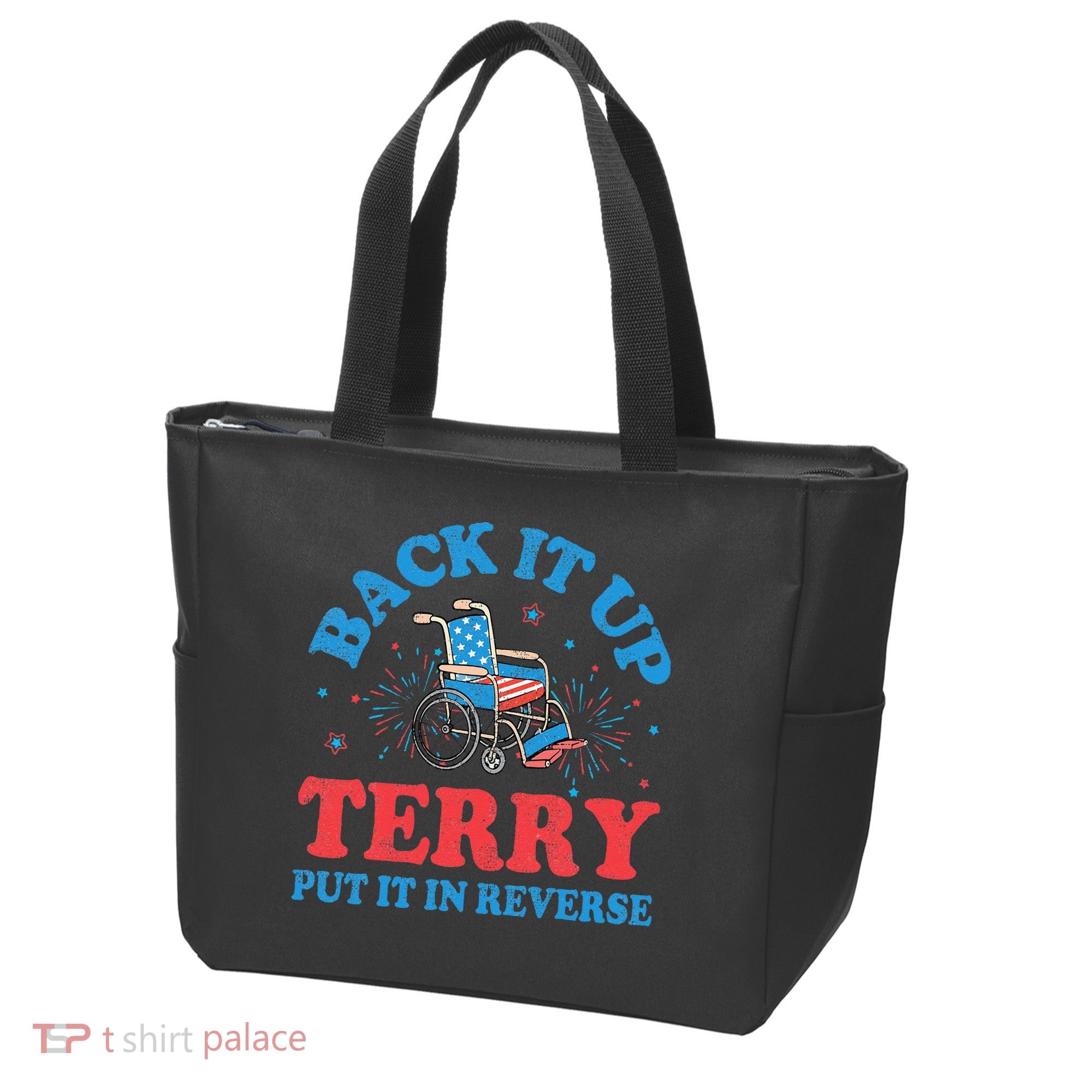 Back It Up Terry Put It In Reverse 4th Of July Fireworks Tote Bag