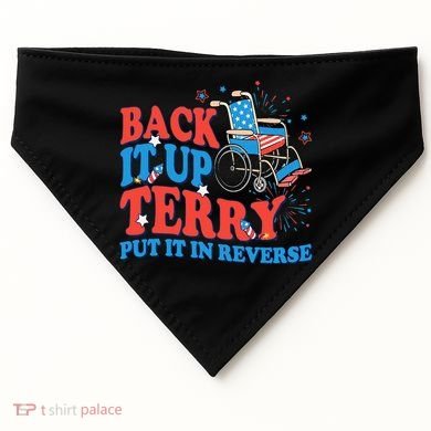 Back It Up Terry Put It In Reverse 4th Of July Fireworks USA-Made Doggie Bandana