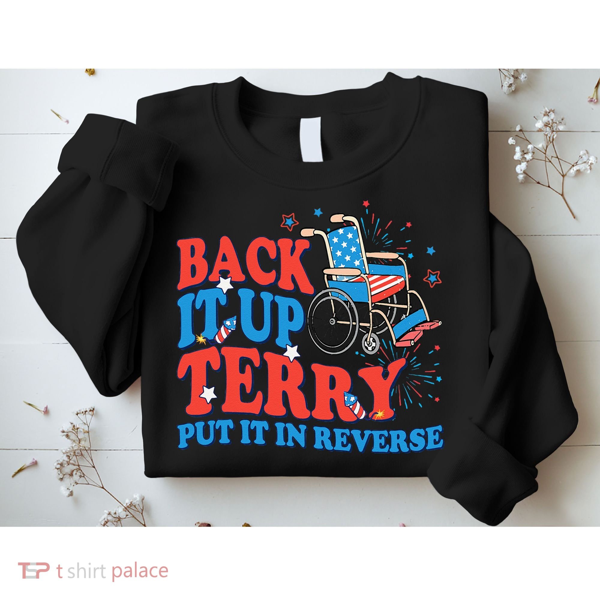 Back It Up Terry Put It In Reverse 4th Of July Fireworks Sweatshirt
