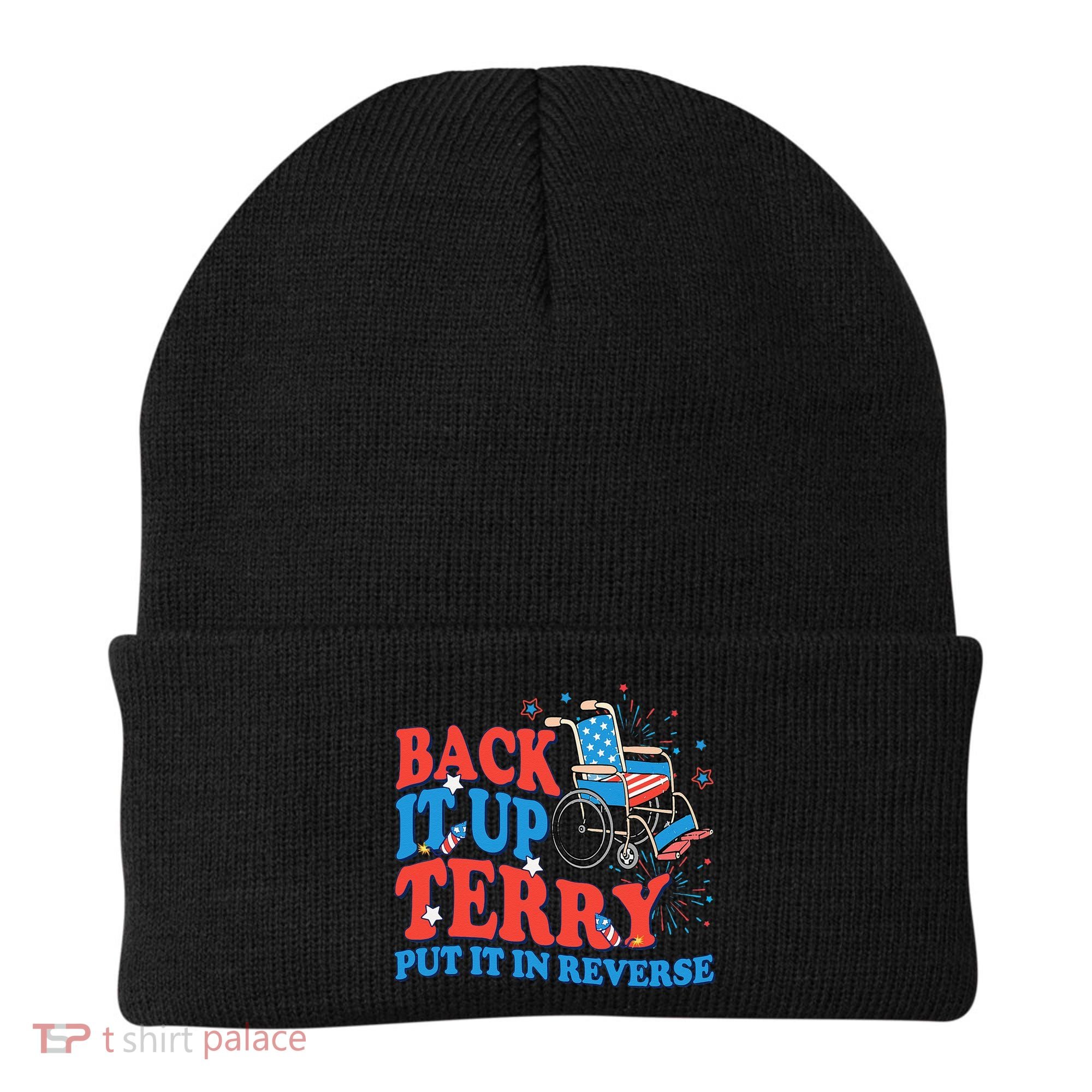 Back It Up Terry Put It In Reverse 4th Of July Fireworks Beanie
