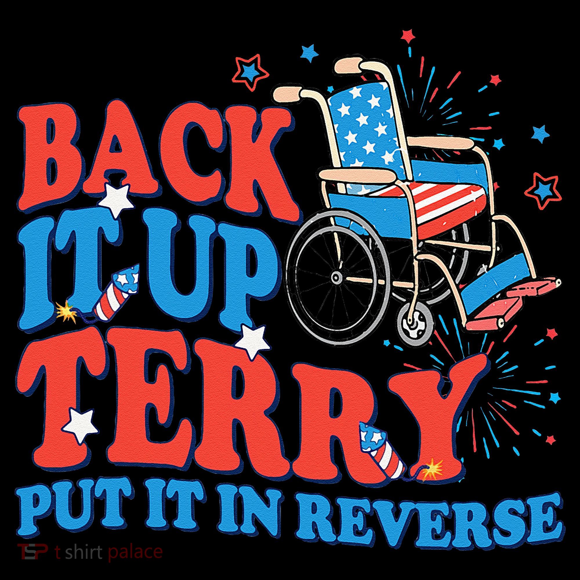 Back It Up Terry Put It In Reverse 4th Of July Fireworks Women's Hoodie