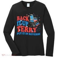 Back It Up Terry Put It In Reverse 4th Of July Fireworks Women's Long Sleeve Shirt thumb 0
