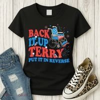 Back It Up Terry Put It In Reverse 4th Of July Fireworks Women's T-Shirt thumb 3