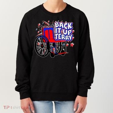 Back It Up Terry Fireworks Wheelchair Women's Sweatshirt