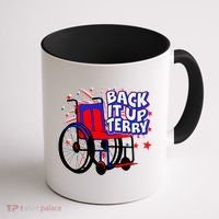 Back It Up Terry Fireworks Wheelchair Coffee Mug thumb 1