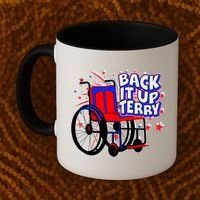 Back It Up Terry Fireworks Wheelchair Coffee Mug thumb 2