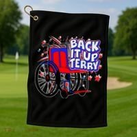 Back It Up Terry Fireworks Wheelchair Golf Towel thumb 1
