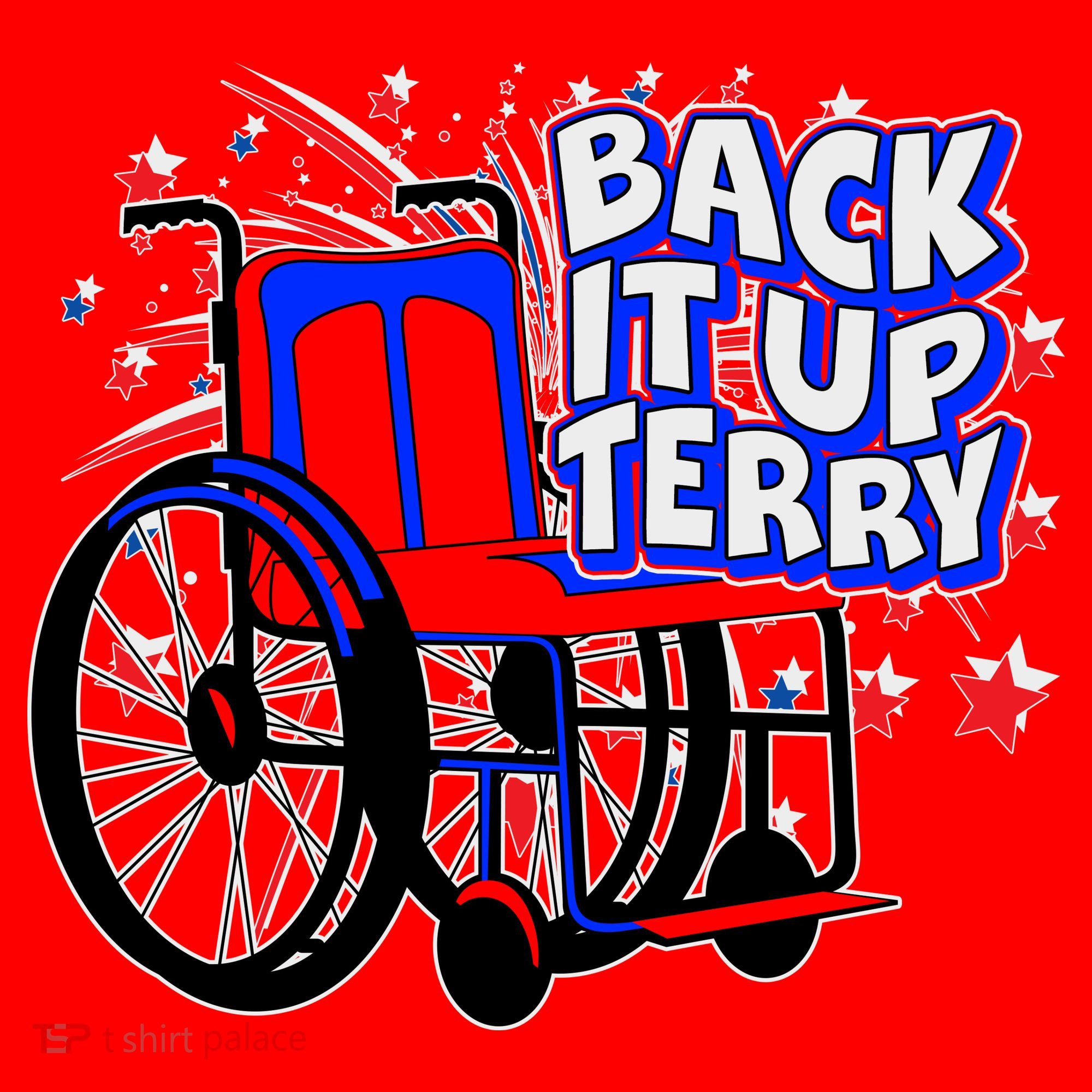 Back It Up Terry Fireworks Wheelchair Doggie Tank