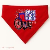 Back It Up Terry Fireworks Wheelchair USA-Made Doggie Bandana thumb 0
