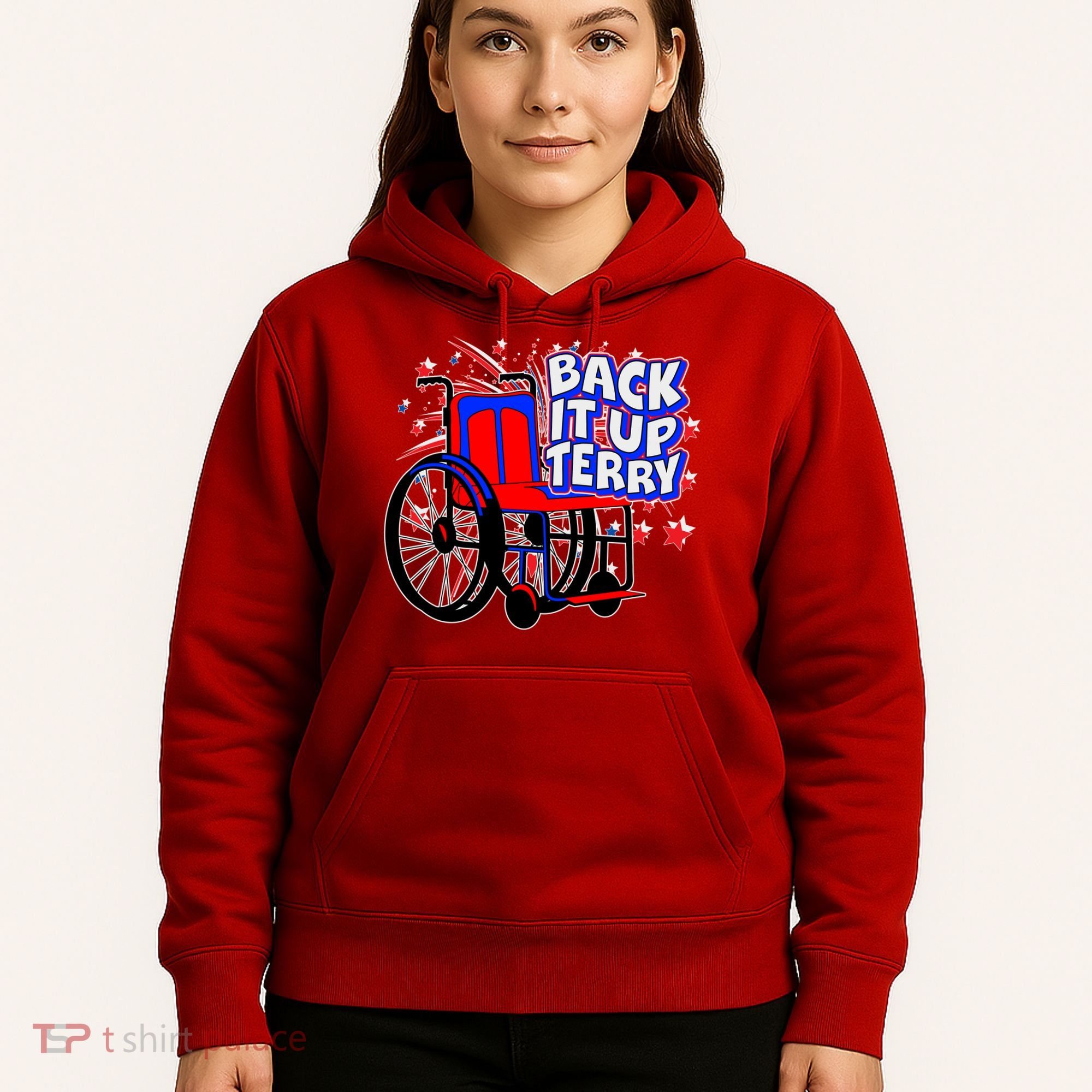 Back It Up Terry Fireworks Wheelchair Hoodie