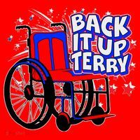 Back It Up Terry Fireworks Wheelchair Mousepad thumb 1