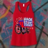 Back It Up Terry Fireworks Wheelchair Women's Tank Top thumb 3