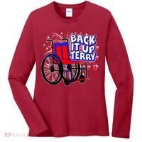 Back It Up Terry Fireworks Wheelchair Women's Long Sleeve Shirt thumb 0