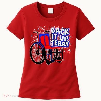 Back It Up Terry Fireworks Wheelchair Women's T-Shirt