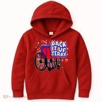 Back It Up Terry Fireworks Wheelchair Kids Hoodie thumb 0