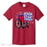 Back It Up Terry Fireworks Wheelchair Kids T-Shirt thumb 0